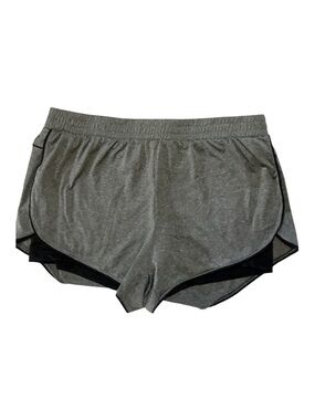Hind Grey Athletic Layered Running Shorts with Black Trim
